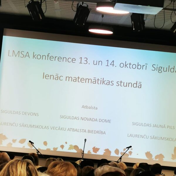 LMSA un Laurenču sākumskolas konference “Ienāc matemātikas stundā”, 13. un 14. oktobris 2023.gada