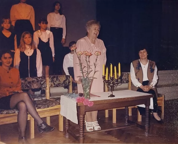 Šķibes pamatskola, 1998. gada rudenis. No R.Andersones arhīva.
