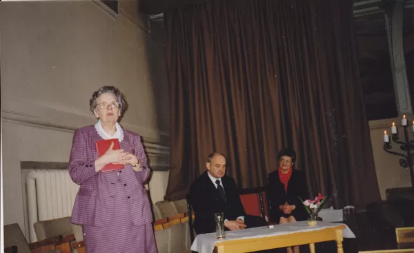 No kreisās: Undīne Strazdiņa, Arnis Rudiņš, Rudīte Andersone. Foto no R.Andersones arhīva.